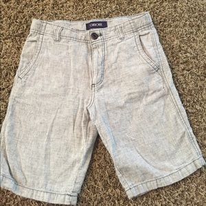 Grey tweed shorts