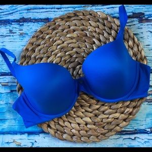 VS Blue Lined Demi Bra Lightly Padded 38C