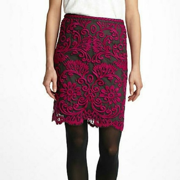 Anthropologie Dresses & Skirts - Anthropologie Yoana Baraschi Lace Pencil Skirt