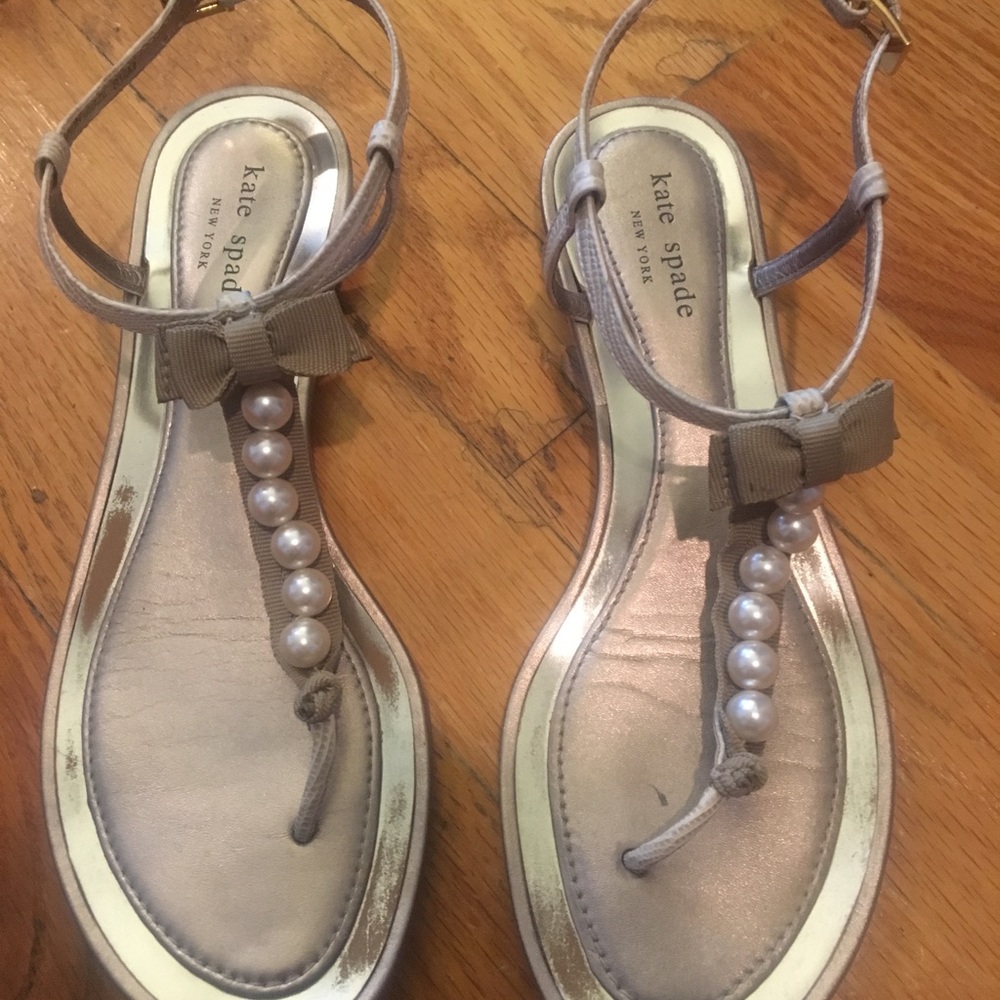 Kate Spade Pearl Detail Sandals