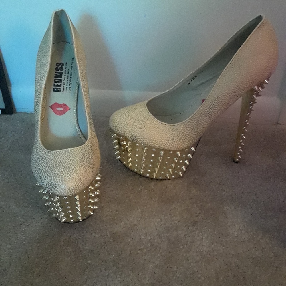Gold Studded heels