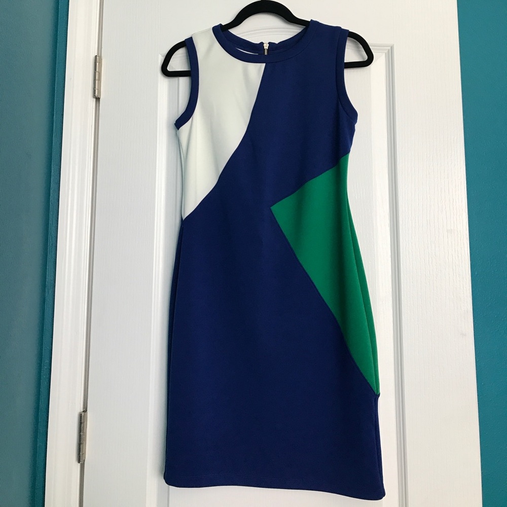 Cynthia Rowley colorblock sleeveless shift dress