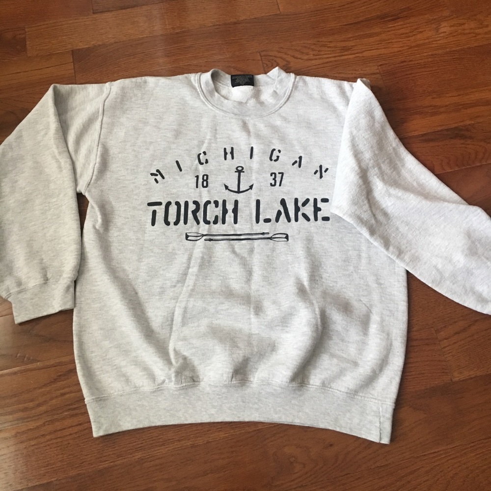 Torch Lake Michigan Souvenir Sweatshirt- M