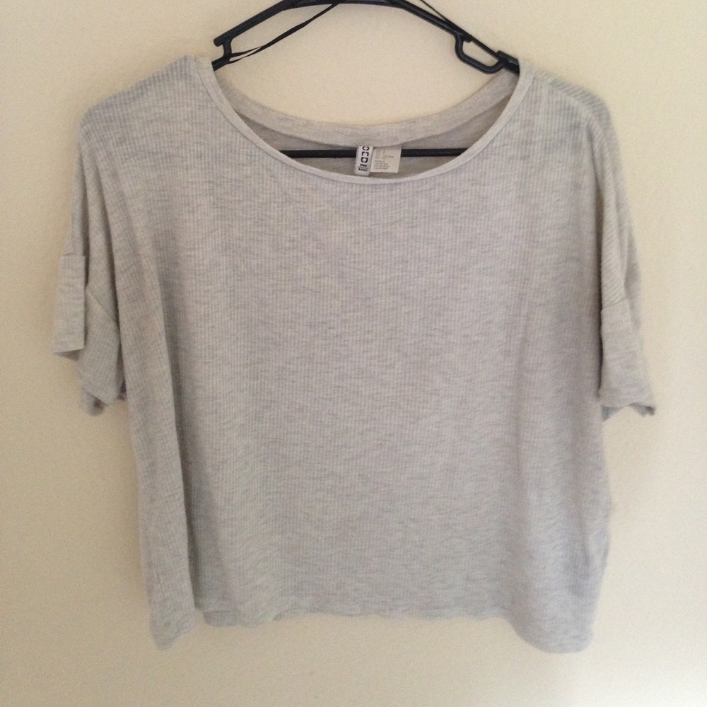 H&M ribbed, boxy top