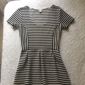 J. Crew striped cocktail dress