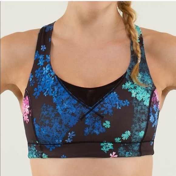 Lululemon Floral Sports Bra - Picture 1 of 4
