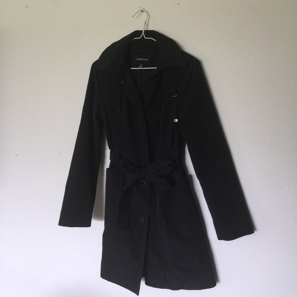 London Fog Jackets & Blazers - LONDON FOG black button up coat