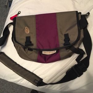 Timbuk2 Messenger bag maroon and taupe/tan