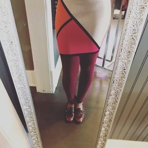 Color block Knit Skirt