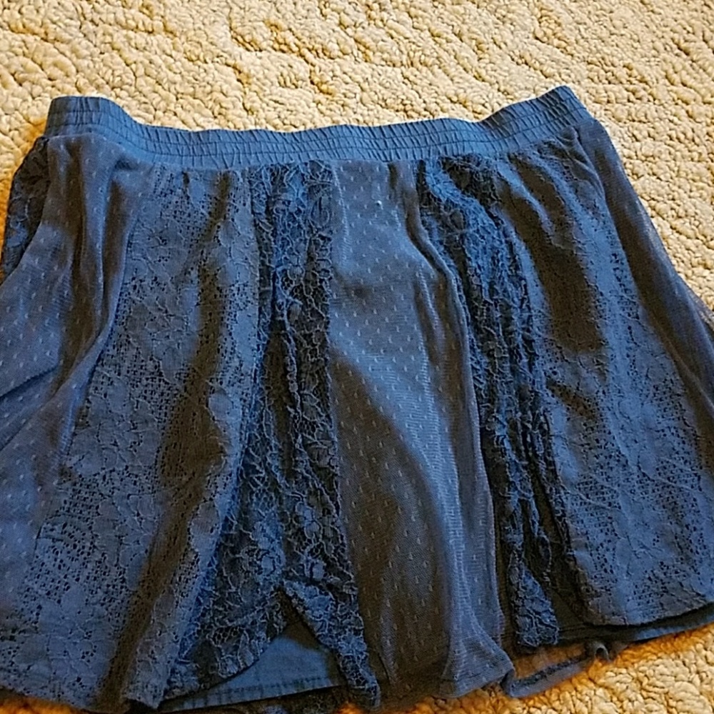 Aero lacey blue skirt