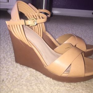 Forever 21 Tan Wedges