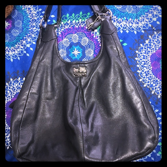 Coach Black Leather Purse - Picture 1 of 4