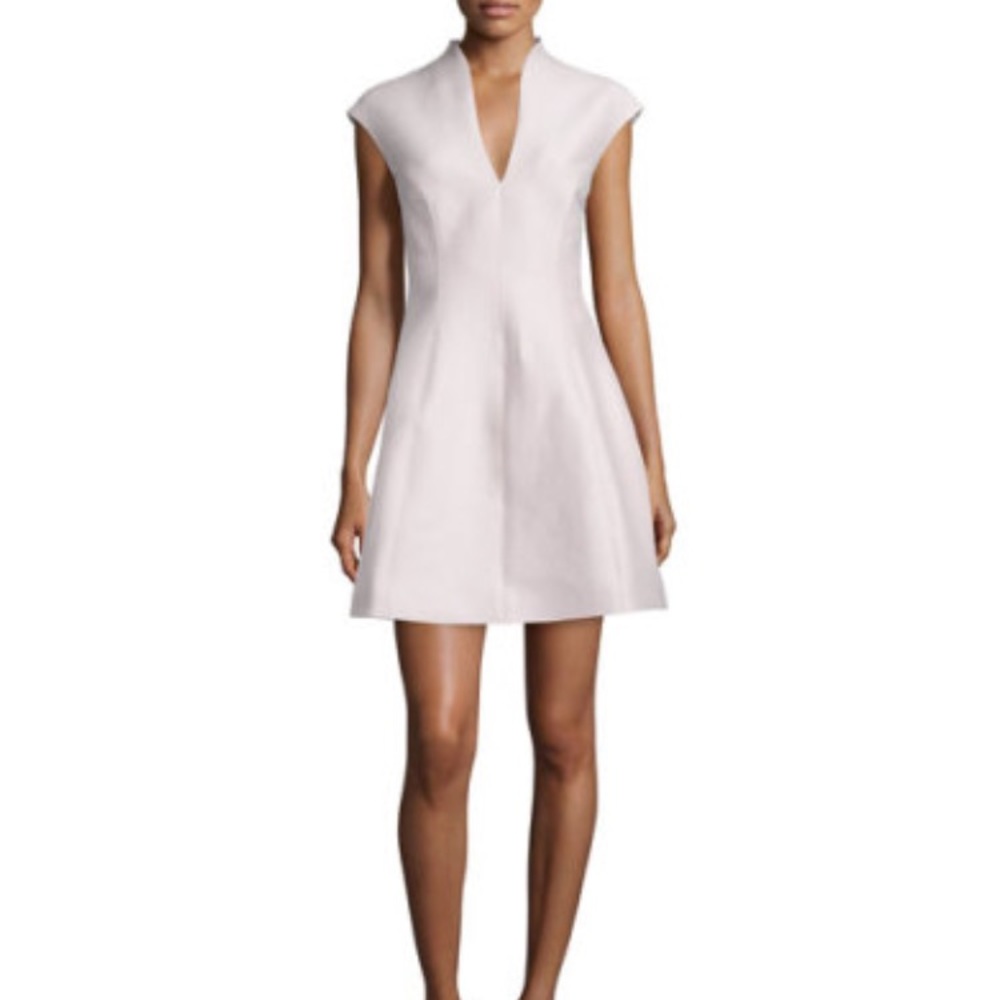 Brand new halston heritage a lined v neck dress