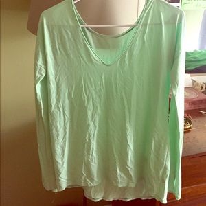 Lululemon mint green tunic shirt