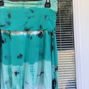 Acid Wash Maxi Skirt