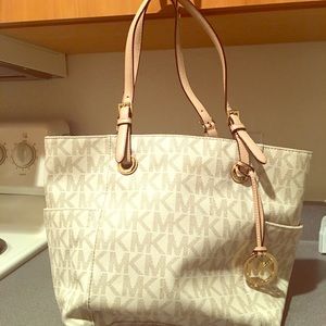 Michael Kors monogrammed large tote