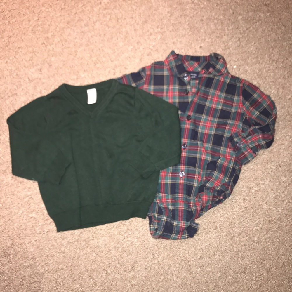 Sweater with button down