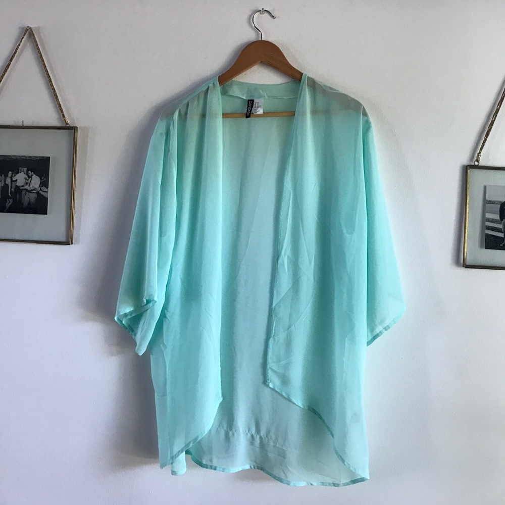 NWOT Teal kimono 💙