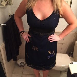 Blue Adrianna Papell dress