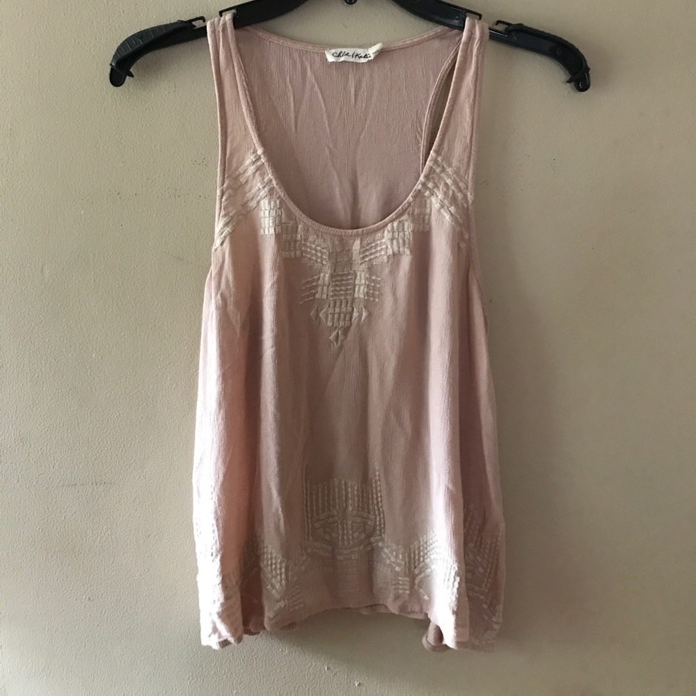 Blush blouse tank