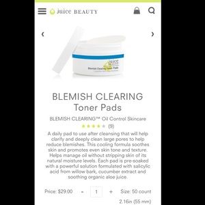 Juice Beauty Blemish Clearing Toner Pads