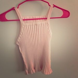 Plush pink crop top