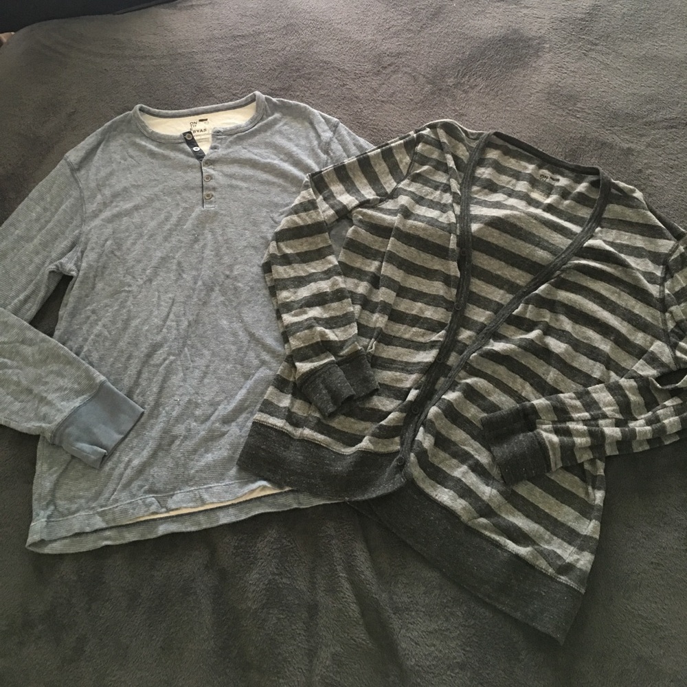 Bundle of men's long sleeve On the Byas shirts