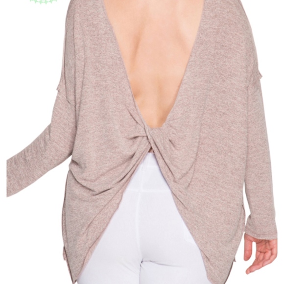 Drop Back Pullover -- Rose Gold -- Plus Size - Picture 4 of 4