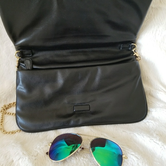 Ann Taylor Loft leopard cheetah clutch bag leather - Picture 4 of 4