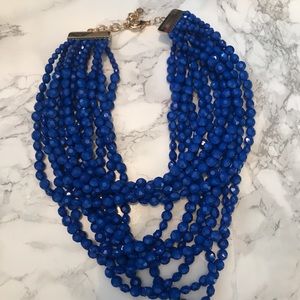 Beautiful blue beaded necklace