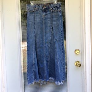 Denim Maxi Skirt