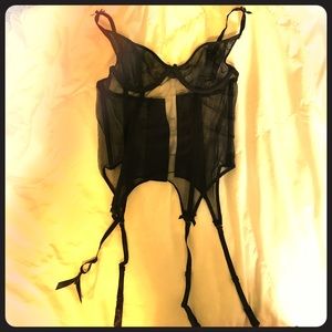 Adore Me Black Lingerie S