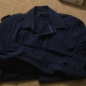 Banana Republic LS slim fit oxford, medium, blue