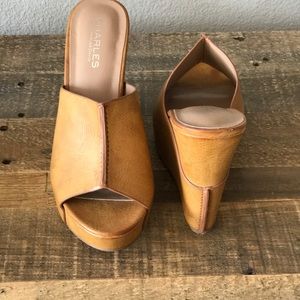 Cute leather wedges!