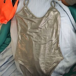 Metallic bodysuit