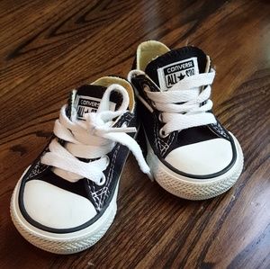 Baby Black Converse Shoes Size 3