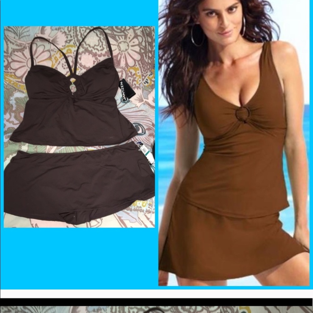 NWT size 16 Janson sport tankini with skirted