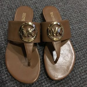 Michael Kors Sandals, Brown Leather!!