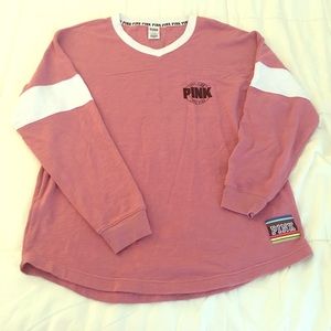 Long sleeve PINK vneck