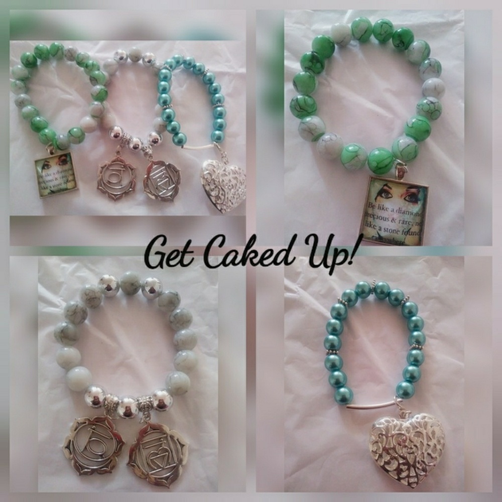 Stacked Charm Bracelet Sets - Picture 2 of 4