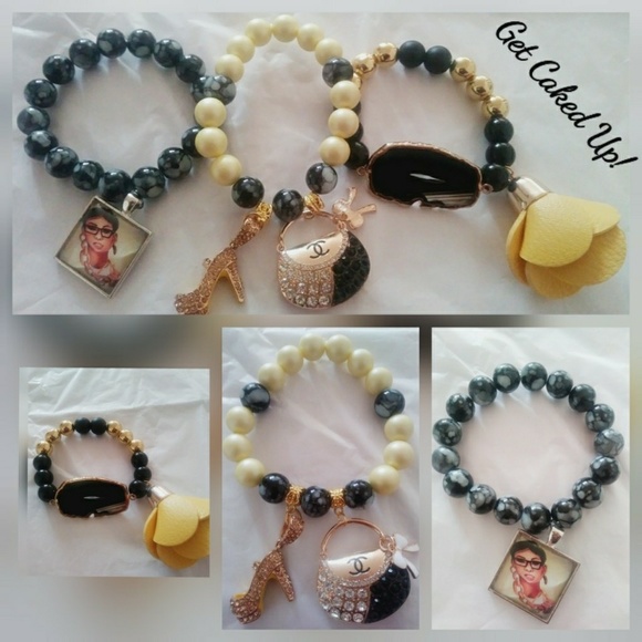 Stacked Charm Bracelet Sets - Picture 3 of 4