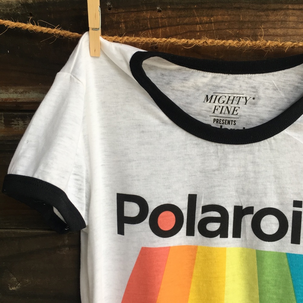 💔SOLD💔Polaroid Ringer T-shirt - Picture 3 of 5