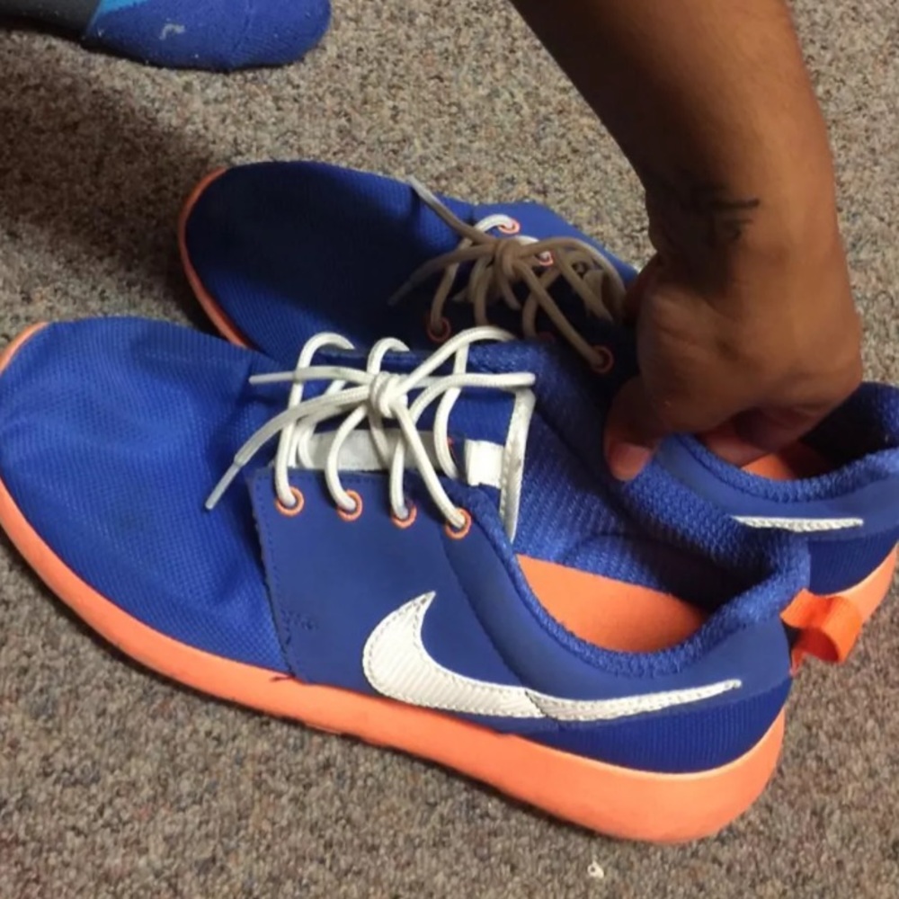 Blue and Orange NY Knicks Theme Roshes 7Y
