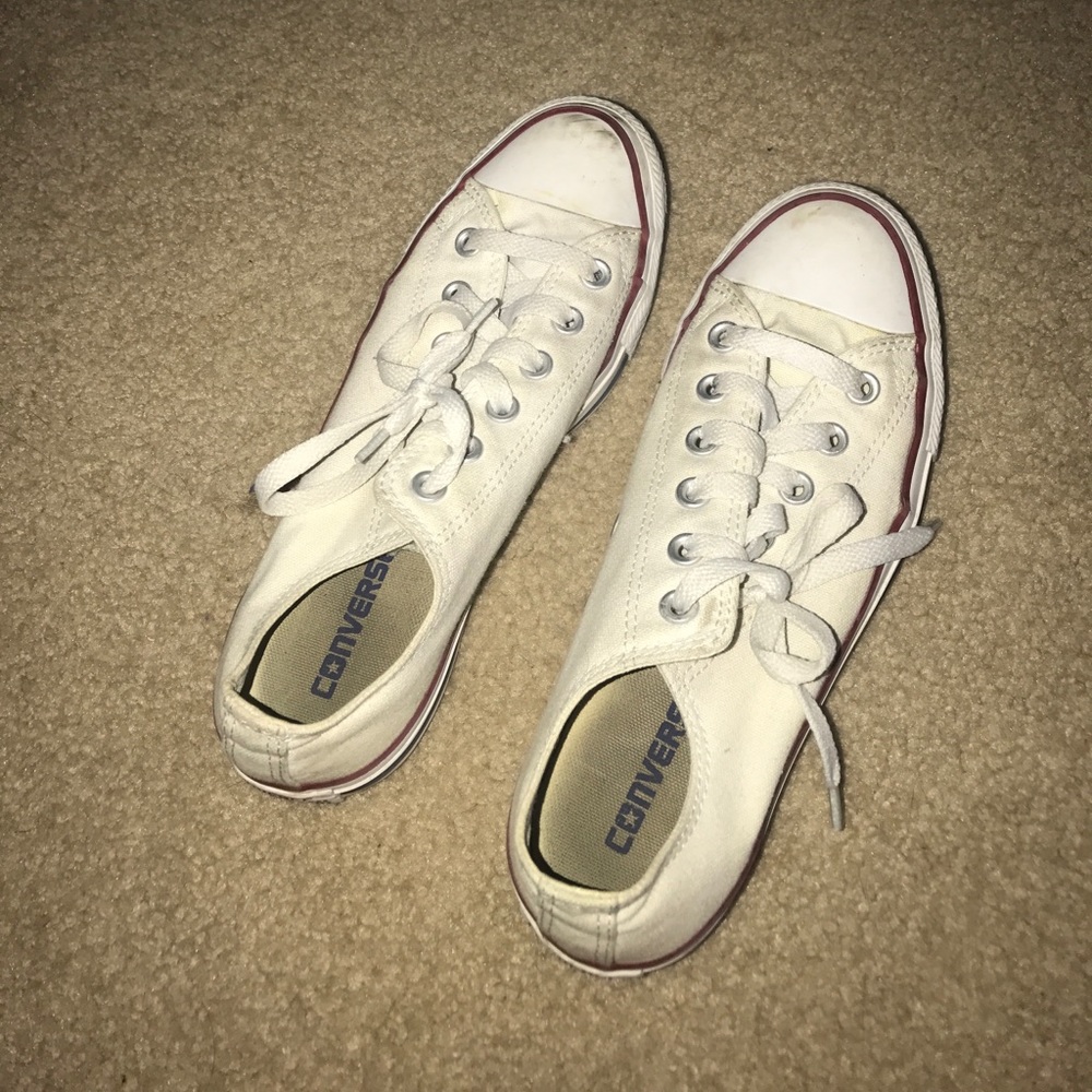 White Low Top Converse