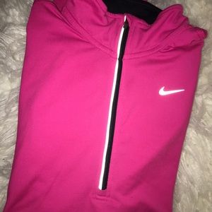 Nike pink quarter zip jacket