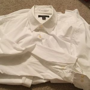 Banana Republic LS slim fit oxford, medium, white