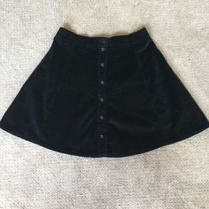 *SOLD*Brandy Melville Corduroy Button down Skirt