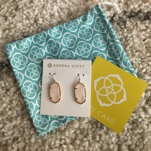 Kendra Scott Rose Quartz Lee Earrings
