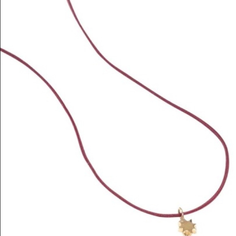 NWT Madewell Vermeil Charm Necklace gold starburst
