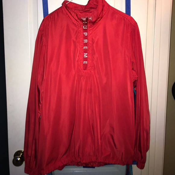 Red Supreme wind breaker